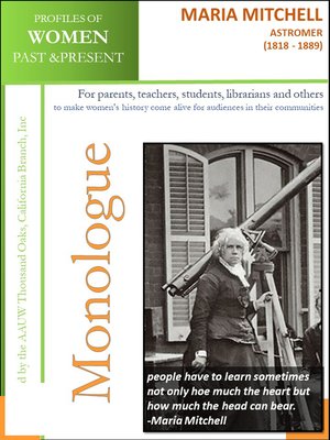cover image of Profiles of Women Past & Present – Maria Mitchell, Astronomer, (1818 – 1889)
